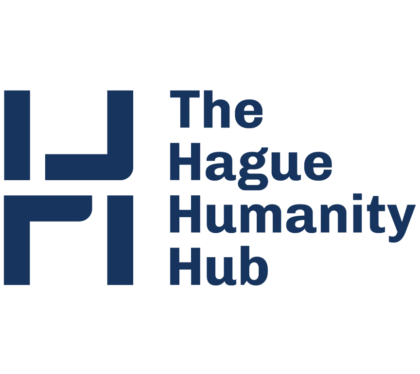 Logo featuring the text 'The Hague Humanity Hub'