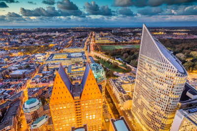 The Hague skyline from above