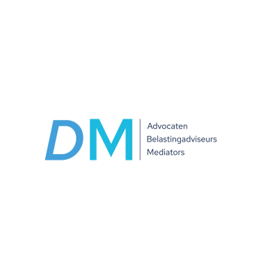 Logo of DM Lawyers, tax advisors and mediators.