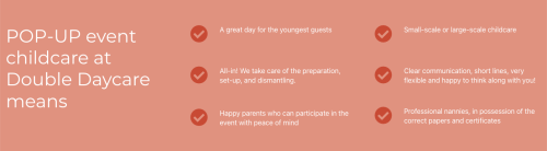 Text with information about the services of Double Daycare
