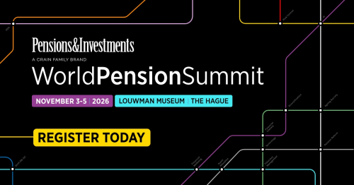 Announcement for the World Pension Summit in The Hague.