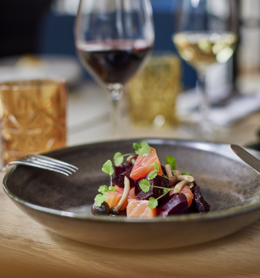 Image of plate with dish at restaurant Sophia