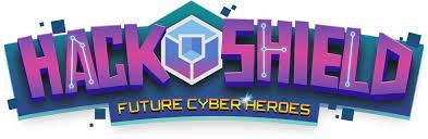 Logo of Hackshield featuring future cyber heroes