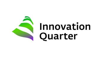 Green and black logo of Innovation Quarter