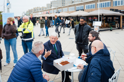 Mayor in conversation with residents