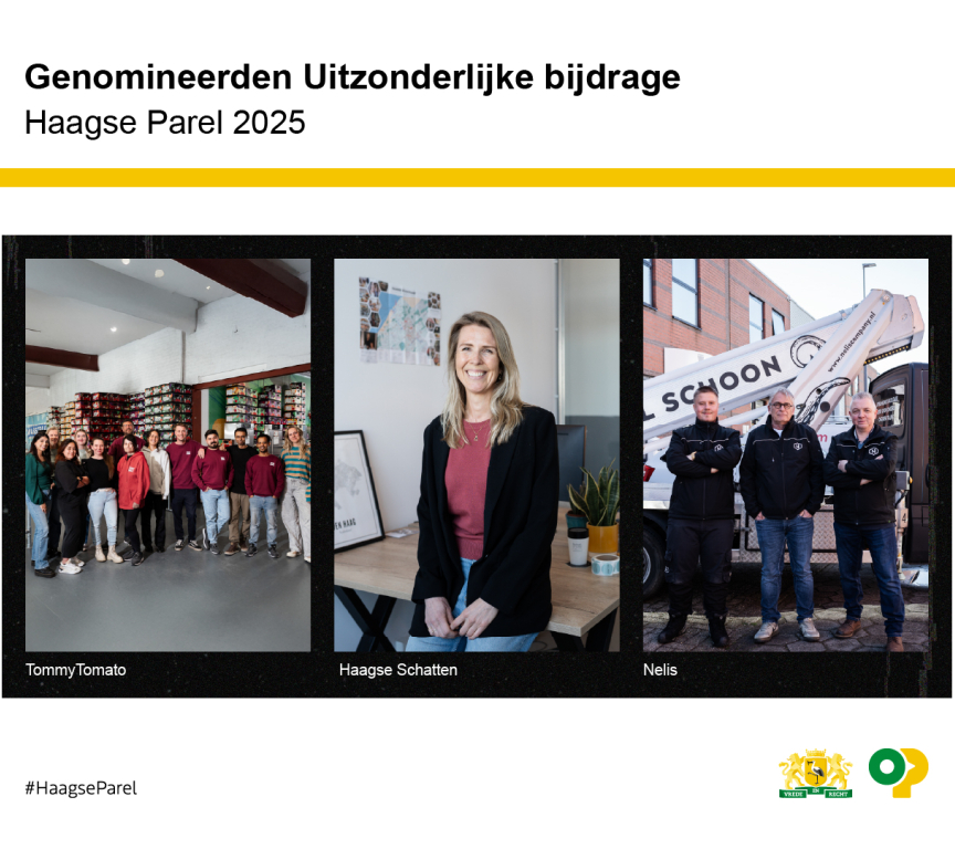 Genomineerde Haagse Parel 2025 Uitzonderlijke bijdrage