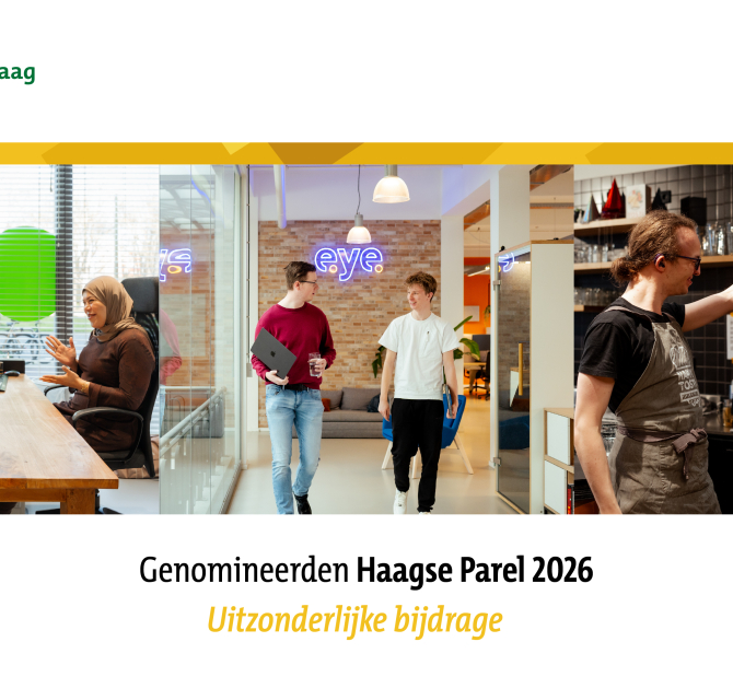 Drie momenten van interactie in Den Haag.