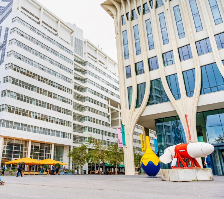 Wave turbines in front of Amare in The Hague during Ocean Energy Europe 2023