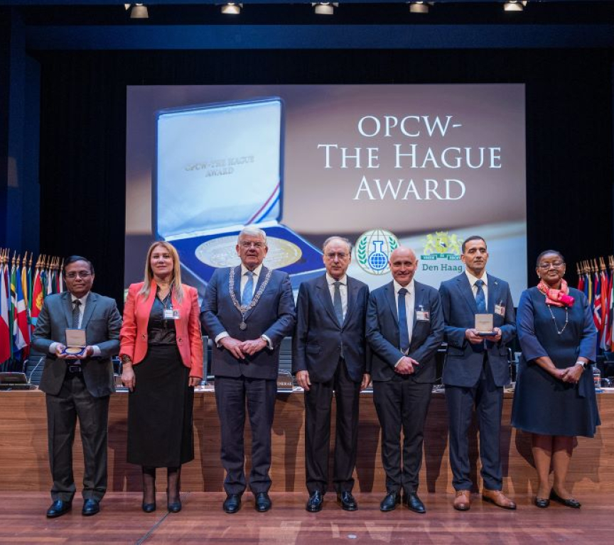 High res 2024 OPCW-The Hague Award recipients announced Prestigious award recognises Algeria’s National Institute of Criminalistics and Criminology and Indian Chemical Council for their significant contributions to OPCW priority areas