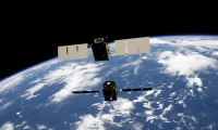 Two satellites docking in space powered by Obruta's RPOD Kit on Unsplash