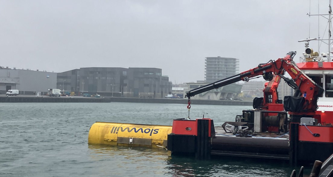 SlowMill golf energy generator in the waters of Scheveningen, The Hague