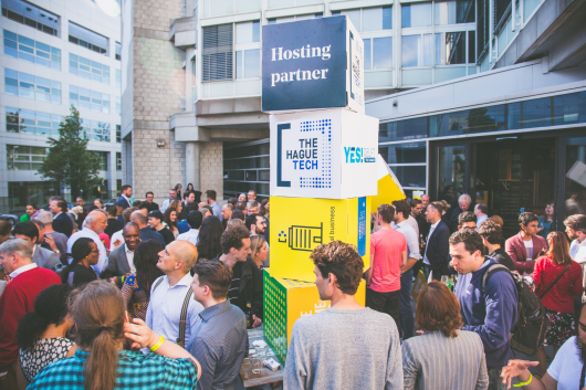 An event at the terrace of The Hague Tech