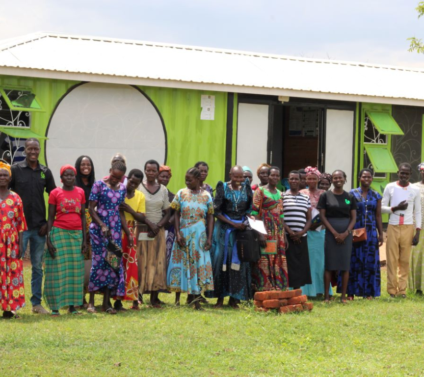 Gerald together with a Community for Village Savings and Loan Assosiation at the BarefootLaw Box