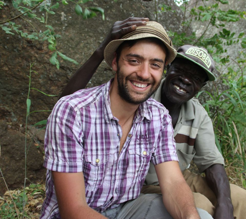 Michele Gentile filming in the DRC