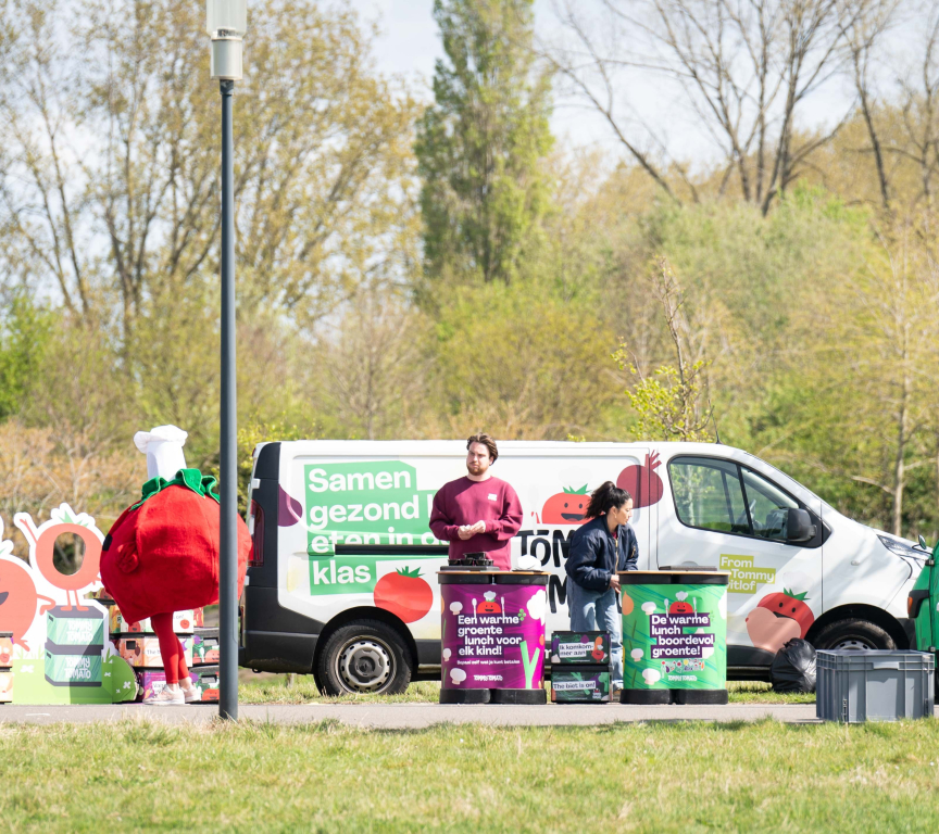 TommyTomato visits schools to educate children about healthier food