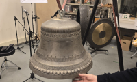 HIIIT bell made from Ukrainian bullet casings to promote peace