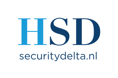 Logo of HSD, featuring the words 'HSD' and 'securitydelta.nl'