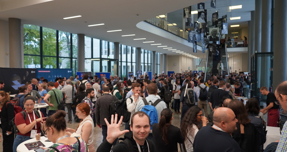 The EPSC 2024 exhibition during a coffee break on 9 September 2024. Photo: T. Roger/Europlanet.