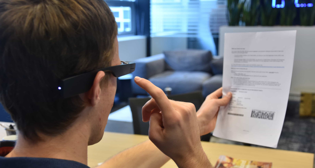 Envision glasses help visually impaired people read and navigate