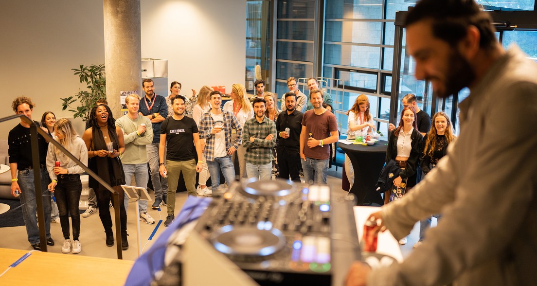 A social event at The Hague Tech