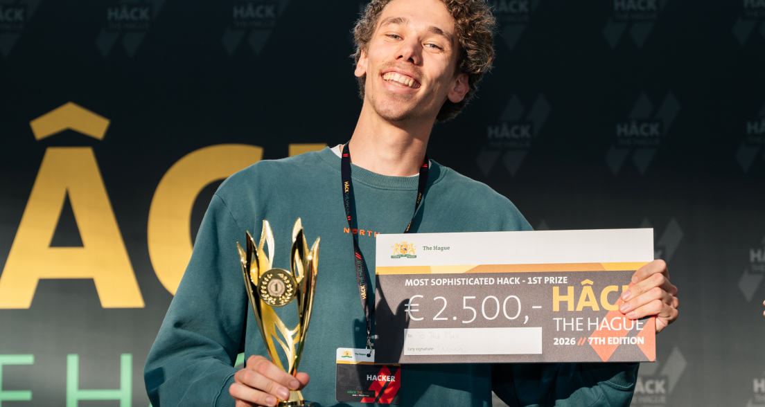 One of the winners of Hack The Hague
