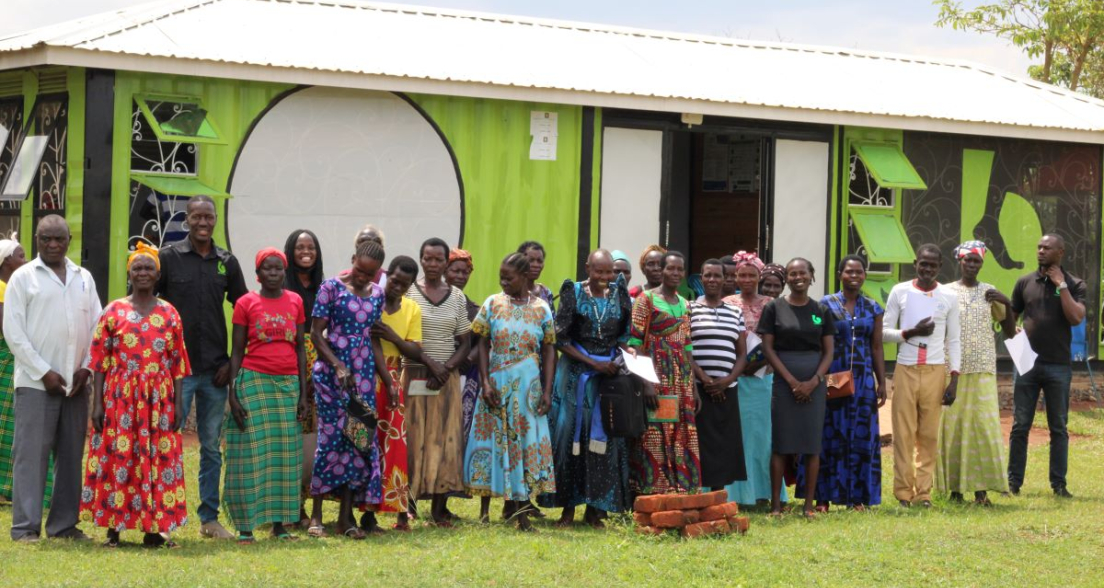 Gerald together with a Community for Village Savings and Loan Assosiation at the BarefootLaw Box