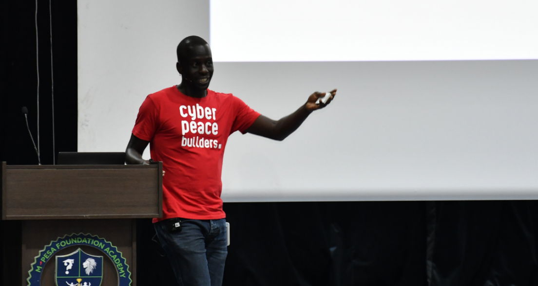 People of CyberPeace Institute informing NGOs
