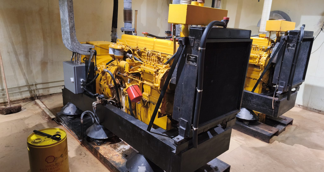 Emergency generators in the former atomic bunker at the Schedeldoekshaven in The Hague. Photo: Graziella Guarguaglini.