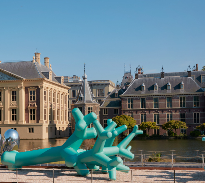 Gigantic inflatable artworks take over the historic centre of The Hague with BlowUp Art X Pulchri Studio