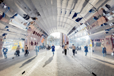 Een spectaculaire nieuwe installatie bij de Gevangenpoort laat het Spiegelfestival in Museumkwartier Den Haag nog meer schitteren