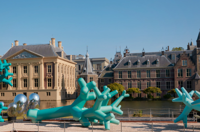 Gigantic inflatable artworks take over the historic centre of The Hague with BlowUp Art X Pulchri Studio