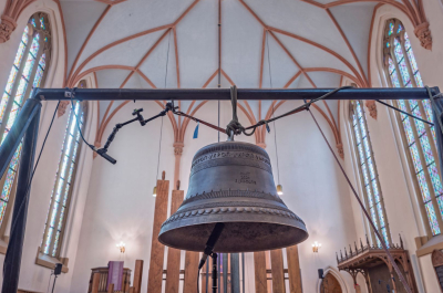 Ukrainian bullet casings bell from The Hague on tour in Germany 
