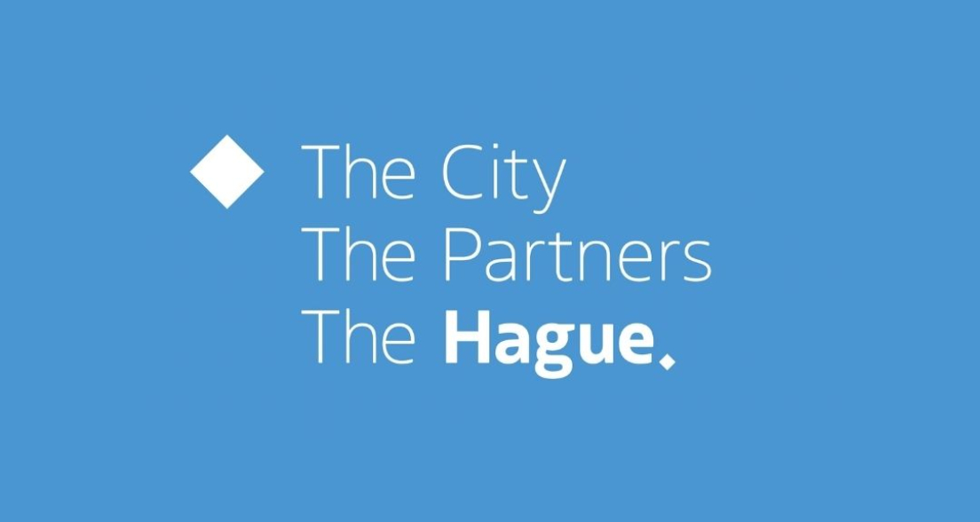 Logo van Den Haag met de tekst 'The City The Partners The Hague.'