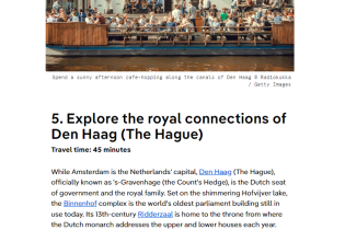 Lonely Planet_The Hague as one of the best daytrip locations